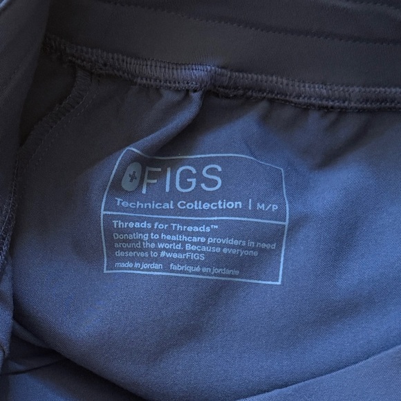 FIGS Technical Collection Zamora Women’s Charcoal Jogger Scrub Pants, Petite Med - Picture 10 of 12